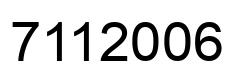 Número 7112006 imagen negro