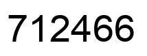 Number 712466 black image