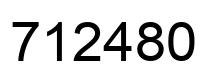Number 712480 black image