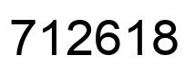 Number 712618 black image