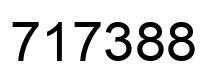 Number 717388 black image