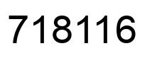 Número 718116 imagen negro