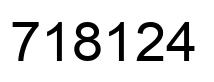 Número 718124 imagen negro