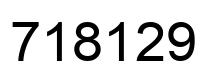 Número 718129 imagen negro