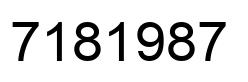 Número 7181987 imagen negro