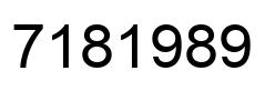 Número 7181989 imagen negro