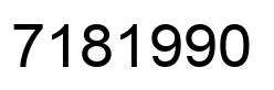 Número 7181990 imagen negro