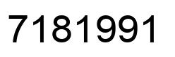 Número 7181991 imagen negro