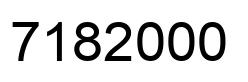 Número 7182000 imagen negro