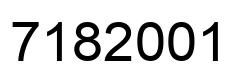 Número 7182001 imagen negro