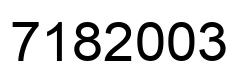 Número 7182003 imagen negro