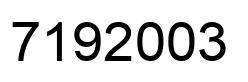 Número 7192003 imagen negro