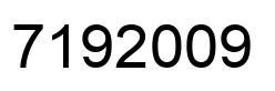 Number 7192009 black image