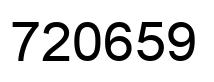 Número 720659 imagen negro
