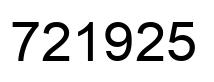 Número 721925 imagen negro