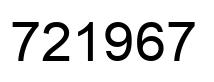 Número 721967 imagen negro