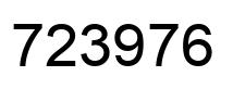 Number 723976 black image