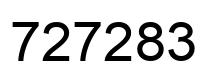 Número 727283 imagen negro