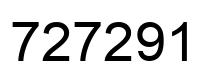 Número 727291 imagen negro