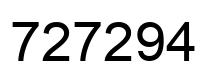 Número 727294 imagen negro