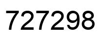 Número 727298 imagen negro