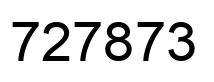 Number 727873 black image