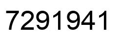 Número 7291941 imagen negro