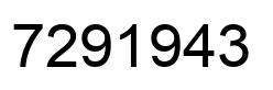 Número 7291943 imagen negro