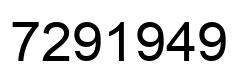 Número 7291949 imagen negro