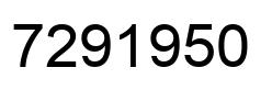 Número 7291950 imagen negro