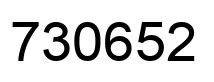 Número 730652 imagen negro