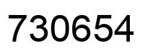 Número 730654 imagen negro