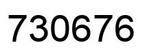 Número 730676 imagen negro