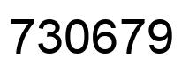 Number 730679 black image