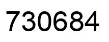 Number 730684 black image