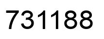 Number 731188 black image