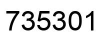 Número 735301 imagen negro