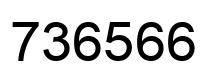 Number 736566 black image