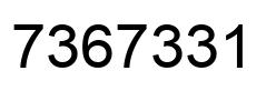 Número 7367331 imagen negro