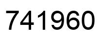 Número 741960 imagen negro