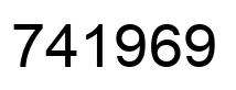 Número 741969 imagen negro