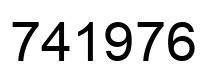 Número 741976 imagen negro