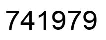 Número 741979 imagen negro