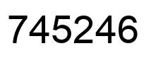 Number 745246 black image