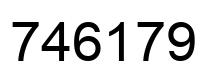 Number 746179 black image