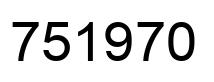 Número 751970 imagen negro
