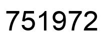 Número 751972 imagen negro