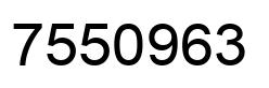 Número 7550963 imagen negro