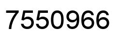 Número 7550966 imagen negro