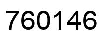 Number 760146 black image